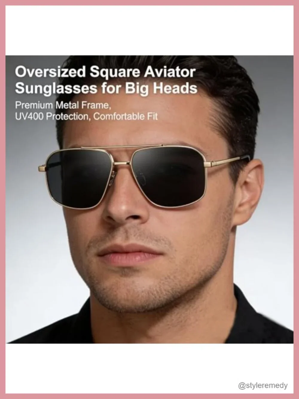 XXL Oversized Polarized Aviator Sunglasses for Big Heads Men Extra Large Wide
